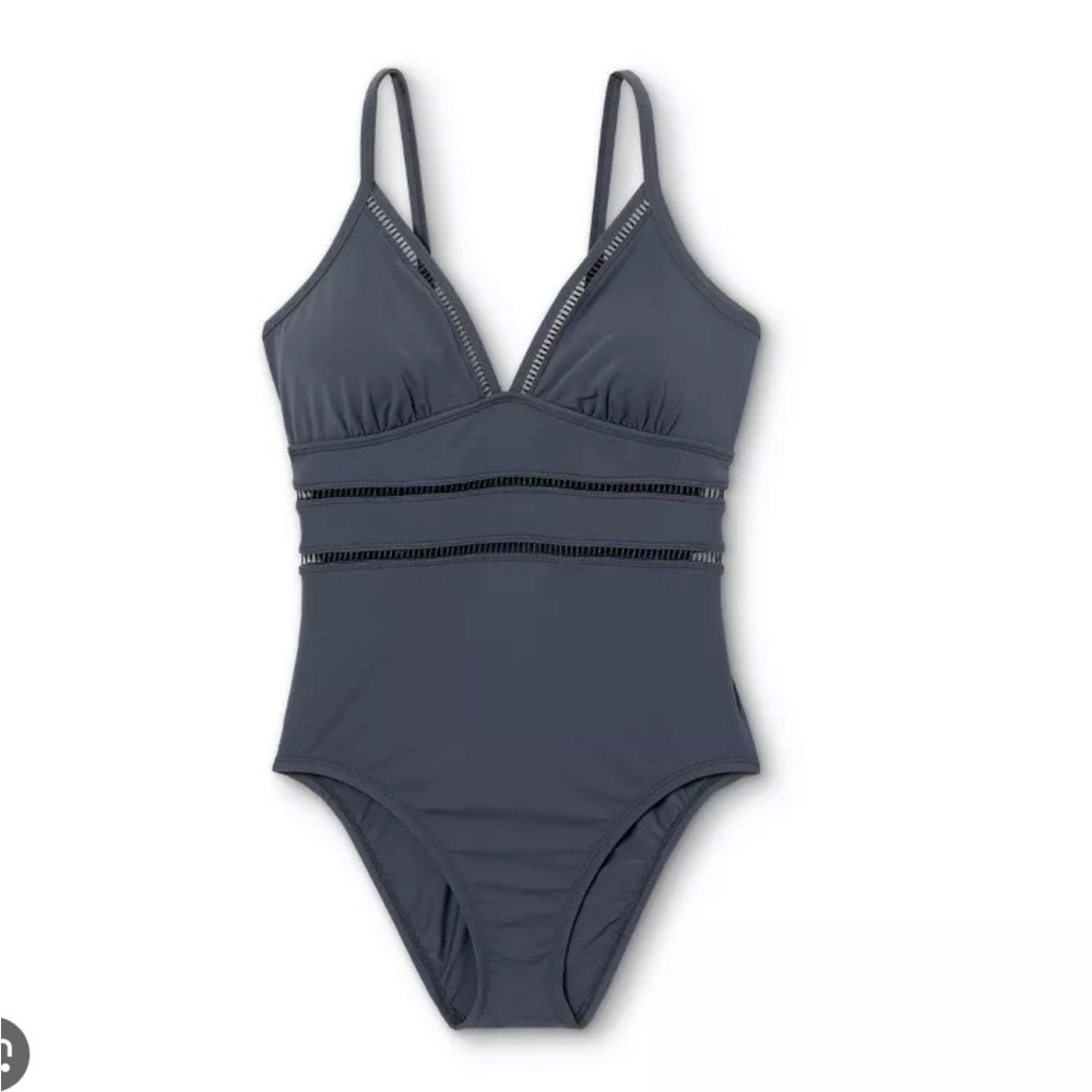 NWT Target Kona Sol One Piece Ladder Trim Swimsuit XL